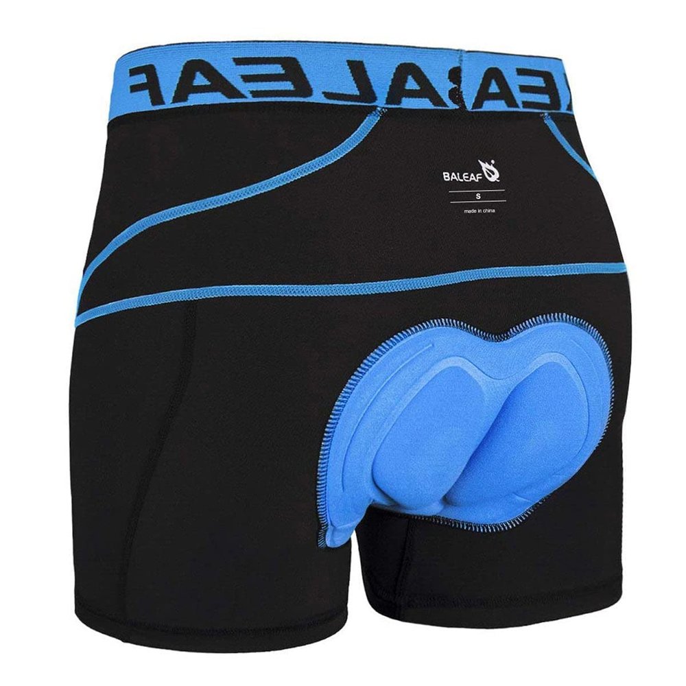 baleaf Men's 3D Padded Bike Shorts Cycling Underwear Mountain Biking Bicycle MTB Underpants for Men Blue M