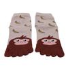 CH Child Todder Kids Children Mesh Thin Toe Socks Cute Cartoon Animal ShapedBreathable Socks Good For 7-1/HA2 Years Old, Brown Monkey view 1