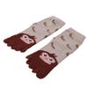 CH Child Todder Kids Children Mesh Thin Toe Socks Cute Cartoon Animal ShapedBreathable Socks Good For 7-1/HA2 Years Old, Brown Monkey view 2
