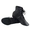 Cheapdancing Womens Leather Practice Dancing Shoes Jazz Boots Soft-Soled High Boots, Black view 1