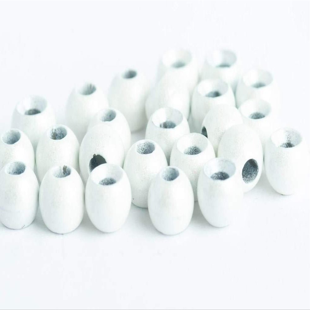 Blue Wing Olive Tungsten Beads for Fly Tying - 100 Pack (White, 3.8 mm (5/32))
