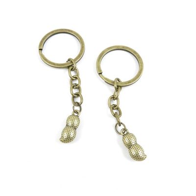 1 Items Keychain Keyring Key Tags Chains Rings Jewelry Bag Charms N7IY7 Peanut