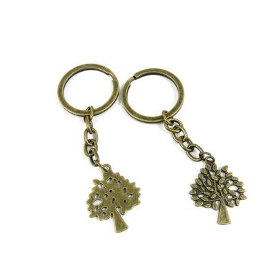 1 Items Keychain Keyring Key Tags Chains Rings Jewelry Bag Charms B3UX8 Life String Tree Oak
