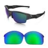 Galaxy Replacement lenses For Oakley Flak Jacket Sunglasses Polarized Green view 1