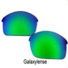 Galaxy Replacement lenses For Oakley Flak Jacket Sunglasses Polarized Green view 4