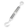 Aexit 7.5" Length Material handling Adjustable Silver Tone 8mm Male Thread Eye Hook Turnbuckle Model:82as625qo486 view 1