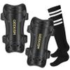 Soccer Shin Guards for Youth Kids Toddler, Upgraded Double Straps & Thicker, More Stable Protected Soccer Equipment - Football Gear for 3-5-7 4-6-8-10-12-14 Years Old Child Teens Boys Girls (Black, M) view 1