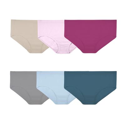 Fruit Of The Loom Womens Fit For Me Plus Size Underwear, Designed To Your Curves, Brief - Breathable Cotton Mesh - Assorted, 13 Plus
