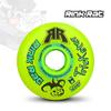 Rink Rat Wheels 80mm 84A Trickster X Grn/Blue 4-Pack Inline Indoor Roller Hockey view 2