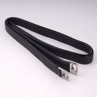 Rhinegold Bonded Stirrup Leathers- Black-60