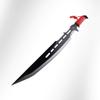 Tactical Master 3 Piece Stainless Steel Decorative Machete and Knife Set with Sheath  Outdoor Utility and Camping Display Collection for Adventure Enthusiasts and Collectors - Red view 2