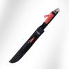 Tactical Master 3 Piece Stainless Steel Decorative Machete and Knife Set with Sheath  Outdoor Utility and Camping Display Collection for Adventure Enthusiasts and Collectors - Red view 3