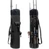 Allnice Sturdy Canvas Fishing Rod & Reel Organizer Bag Travel Carry Case Bag- Holds 5 Poles & Tackle (Black) view 1