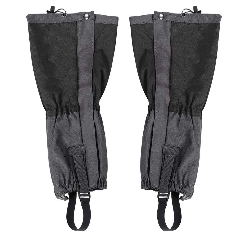 VGEBY Leg Gaiters, 1 Pair Snow Legging Gaiters Outdoor Climbing Hiking Legging Gaiters Shoe Boots Cover for Adult (Black) Zipper Leg Gaiter Cb Gaiters