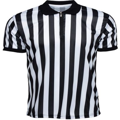 Murray Sporting Goods Mens Referee Shirt Collared | Official Mens Ref Shirt Jersey Short Sleeve - Football Halloween Costume (Small)