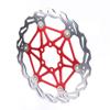 Floating Disc Brake Rotor, Lightweight and Durable Aluminum Alloy Brake Disc for Mountain Bikes (160/180/203mm - Red) view 2