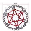 Floating Disc Brake Rotor, Lightweight and Durable Aluminum Alloy Brake Disc for Mountain Bikes (160/180/203mm - Red) view 4