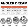 ANGLER DREAM EX-ALC 5/6WT CNC Machined Large Arbor Fly Fishing Reel with Line Combo 3 5 8 9WT Fly Line Backing Leader view 2