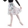 118143006 Long Wrap Ballet Skirt Multicolor Floral Dance Skirt (M, White) view 1