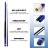 GSE Games & Sports Expert 58" 2-Piece Fiberglass Graphite Composite Billiard Pool Cue Stick for Men/Women, Billiard Cue Stick for House or Commercial/Bar Use (Matte Blue, 21 Oz) view 2