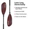 SeaSense Xtreme 2 Kayak Paddle, Red-Black, 84 - Fiberglass Reinforced Nylon Blades, 2-Piece Construction - Great for Sport, Sea, Whitewater, Recreational & Fishing Kayaking view 2