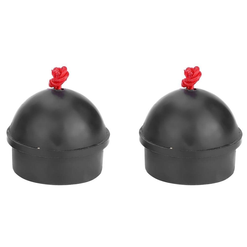 Rubber Pool Billiard Cue Chalk Holders with Cord, Billiard Cue Chalk Holder, Non-Slip Cue Tip Chalk Billiard Pool Cue Chalk Holder for Snooker Pool (2pcs)(Black), Wholesale Business