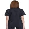 Cherokee Scrubs for Women Tuckable V-Neck O.R. Scrub Top with Chest Pocket,Soft Stretch,Easy Care Medical Uniform - WW657, S, Black view 4