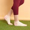 Aprilaugust No show sports socks (Cream body - Pink tab (1pair), Large) view 3