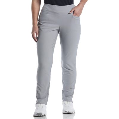 PGA TOUR Women's Tummy Control Pull-on Waistband Golf Pants, Sleet, XX-Large