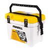 Frabill Magnum Bait Station 19 Quart Live Bait Well, White and Yellow view 2