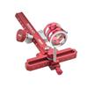 MILAEM Archery Compound Bow Sight Kit 37/45 Degree Hooded Peep Sight 8X Magnification Optical Fiber Pin Scope Sight (45 Degree Red, 8X) view 2