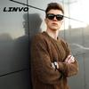 LINVO Polarized Sunglasses for Men Driving Sun glasses Shades 80's Retro Style Design Square view 3