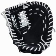 Vinci Limited Series CBW413 Black with White Lace 13 Inch First Base Mitt (Right Hand Throw)