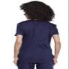 Cherokee Scrubs for Women Tuckable V-Neck O.R. Scrub Top with Chest Pocket,Soft Stretch,Easy Care Medical Uniform Plus Size - Navy view 4