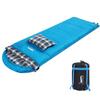 DESERT & FOX Cotton Flannel Sleeping Bags with Pillow, 4 Season Warm & Cold Weather Envelope Compression Sack, Lightweight & Portable Backpacking Sleeping Bag for Outdoor Camping, Hiking, Traveling view 1