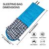 DESERT & FOX Cotton Flannel Sleeping Bags with Pillow, 4 Season Warm & Cold Weather Envelope Compression Sack, Lightweight & Portable Backpacking Sleeping Bag for Outdoor Camping, Hiking, Traveling view 2