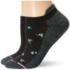 Dr. Motion Women's 2PK Compression Low Cut Socks, black ditsy Floral ONE SIZE view 1