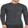 Men's Classic Waffle-Knit Heavy Thermal Top (2XL, Charcoal) view 3