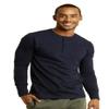 Henley Shirt - Men's Casual Slim Fit Long Sleeve Cotton Henley T Shirt (XL, Navy) view 1
