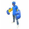 TentandTable Oversized Boxing Gloves and Headgear Set for Inflatables and Bounce Houses, Commercial Grade Foam Padded Helmets and Jumbo Mitts, 2 Pairs of Gloves and 2 Helmets, Blue and Red view 2