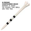3-1/4" Champ My Hite FlyTee White/Black Stripe Golf Tee, 100 Count view 2