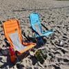 Nice C Chair Beach, Low Beach Chair, Sling, Folding, Portable, Concert, for Adults, Kids, Boat, Sand Chair with Cup Holder & Carry Bag (1 Pack of Orange) view 4