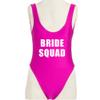 Bride Squad Swimsuit Hen Party Wedding Tribe Squad Rose Pink view 3