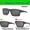 Prizo Polarized Replacement Lenses for Oakley Mainlink OO9264 57mm Sunglasses - MultiColors (Dark Black) view 3