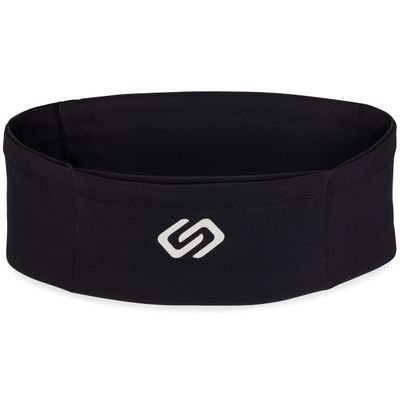Sporteer VersaSlim Running Belt, Travel Money and Passport Belt, Workout Waist Pack for Smartphones and Personal Items (Black, Small)