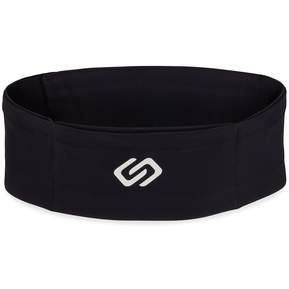 Sporteer VersaSlim Running Belt, Travel Money and Passport Belt, Workout Waist Pack for Smartphones and Personal Items (Black, Small)