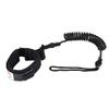 Coiled Spring Leg Foot Rope for Surfboard Leash, Soft Elastic Surfing Coiled Leash for Body Board 5ft Black view 1