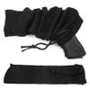 GUGULUZA Extra-Thick Gun Socks for Pistols, Pistol Sock for Handgun, 6 Pack Knit Silicone Treated Handgun Sleeve for Revolver, Drawstring Closure, Anti-Rust (Black) view 1