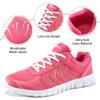 DUOYANGJIASHA Womens Sneakers Walking Shoes Comfortable Non Slip Tennis Shoes Breathable Lightweight Footwear for Casual Work Rose Red view 4