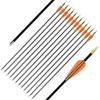 Archery Youth 24 26 28 Inch Fiberglass Archery Targeting Arrows for Youth Practise Recurvebow Compound Bow Shooting view 1